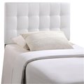 East End Imports Lily Twin Vinyl Headboard- White MOD-5149-WHI